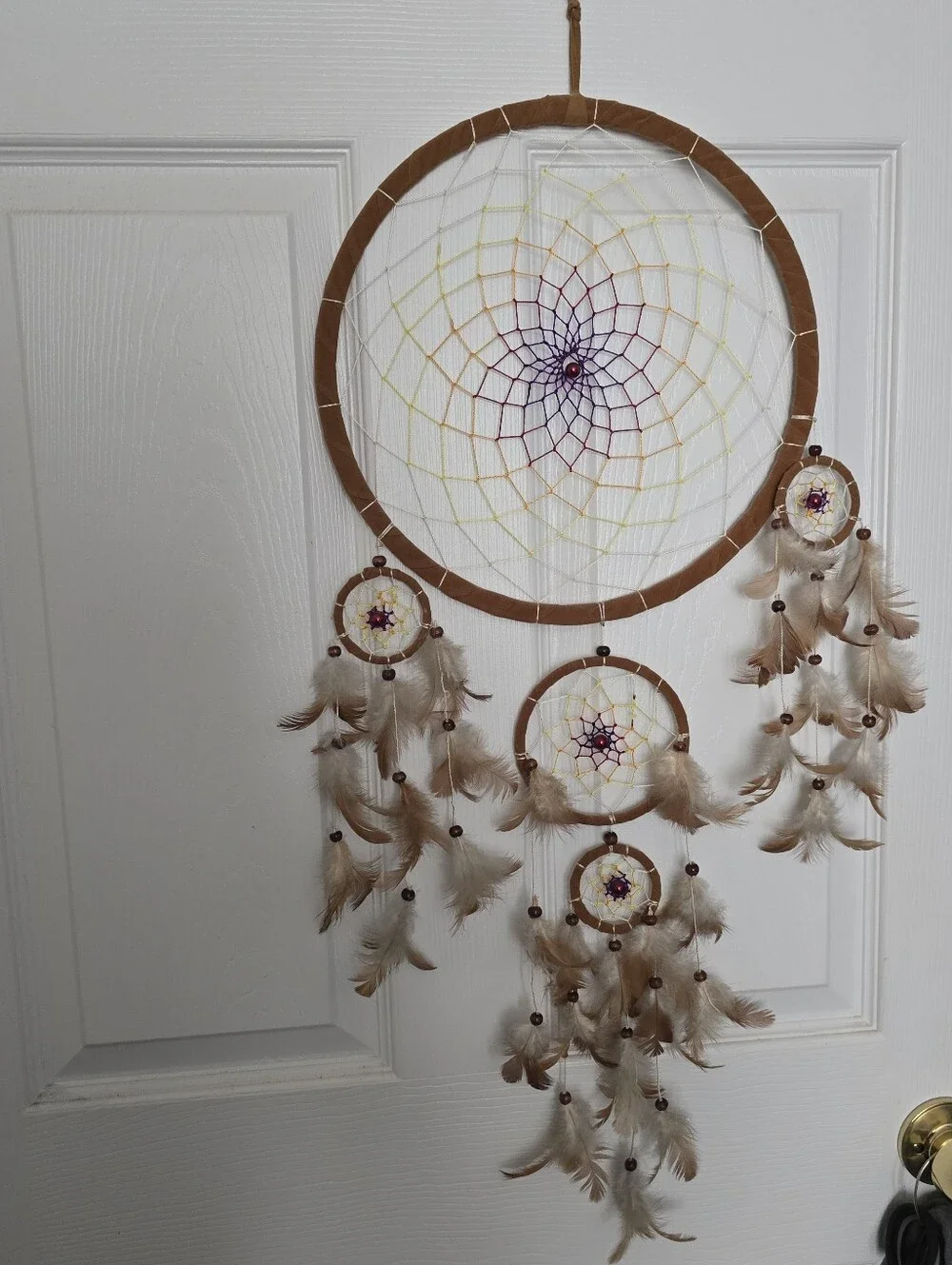 Brown Feather Dreamcatcher Wall Decor